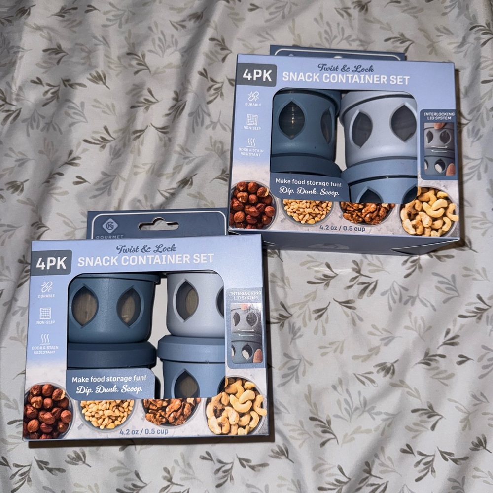 Set of 4 snack cups